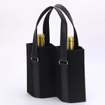 Garrafas de vinho Felt Stand sacola com alças, 2 sacos de vinho com divisórias, personalizável e reutilizável, casamentos e aniversários