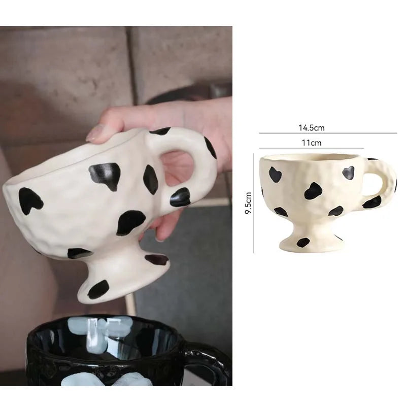 Ahunderjiaz-Retro Azul Cerâmica Caneca De Café, Cozinha Beber Set, Home Drinkware, Drinkware Decoração