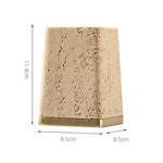 Ahunderjiaz Wabi-Sabi Estilo Natural Amarelo Caverna Pedra Caixa De Armazenamento, Criativo Desktop Pen Titular Ornamentos, Decoração Para Casa