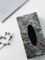 Ahunderjiaz-Original Colorido Shell Caixa De Tecido, Sala De Armazenamento, Luz, Luxo, Casa, Cozinha, Ornamentos Decorativos