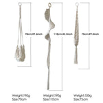 Handmade algodão corda vaso de flores titular cabides de planta de macramé plantador de suspensão interior cabide decorativo