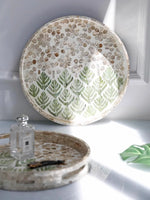 Ahunderjiaz-Prato De Frutas De Casa Redonda De Luxo Leve Shell, Armazenamento De Jóias, Bandeja De Decoração, Estilo Escandinavo, Decoração De Casa