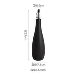 Pote de óleo cerâmico, garrafa de tempero doméstico, azeite, vinagre, dispensador, organizador de cozinha e recipiente de armazenamento, 650ml