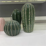 Nordic Ceramic Handicraft Simulation Cactus Ornaments, Arte criativa, Mobiliário doméstico decorativo, Adereços de fotografia, Green Room Decor