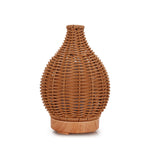 Madeira Weave Mini Vaso Umidificador De Ar, Ultrasonic Fragrância De Água, Difusor De Óleo Essencial, USB Eletrônico, Casa, Quarto