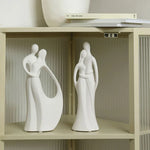 Vilead Escultura Casal Cerâmica Nórdica, Pop Art Moderna, Sala de Estar, Decoração Acessórios, Dia dos Namorados, Presente de Casamento