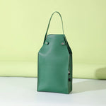 Saco de embalagem do vinho vermelho do couro do plutônio com alças, portadores reutilizáveis do vinho, bolsa de champanhe, saco de embalagem de 2 garrafas