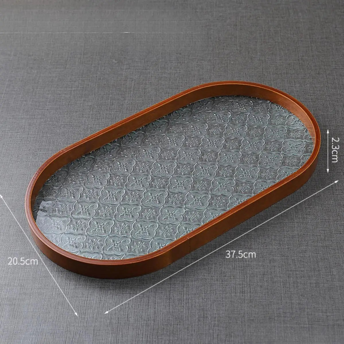 Bandeja de vidro com flores da begônia, xícara de chá, organizador de joias, bandeja para festa, sala de hóspedes, sala de jantar, evento