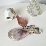 AhunderJiaz-Nordic Natural Concha Colher De Sopa, Colheres De Restaurante, Utensílio De Cozinha Retro Casa, Conjuntos De Louça