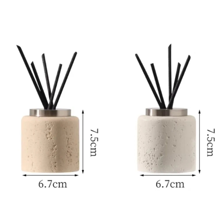 AhunderJiaz Garrafa de aromaterapia de mármore natural Garrafa de armazenamento Ornamento de aromaterapia Garrafa dispensadora interna para casa Decoração de casa