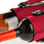 Garrafas de vinho Felt Stand sacola com alças, 2 sacos de vinho com divisórias, personalizável e reutilizável, casamentos e aniversários