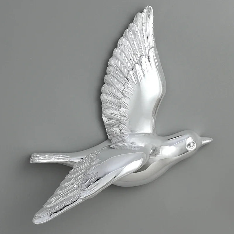 Pássaro decorativo pendente pendurado na parede, decoração moderna simples, sala de estar, entrada, sofá, fundo TV, luxo