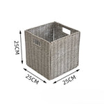 Caixas De Armazenamento De Cubo De Tecido com Alça, Cesta Dobrável, Organizador, Lavanderia, Móveis, Prateleiras no Armário