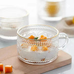 Copo do Café da Manhã com Tampa e Colher de Bambu, Resistente ao Desgaste, Textura Durável, Leite Transparente, Copo de Aveia, Copos, 400ml