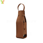 Saco do presente do vinho do couro reusável, portador do Tote da camada dupla, champanhe, cerveja, aniversário, chuveiros nupciais