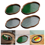 Bandeja de vidro com flores da begônia, xícara de chá, organizador de joias, bandeja para festa, sala de hóspedes, sala de jantar, evento