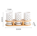 Conjunto de hashis de cerâmica, conjunto multifuncional de tubos para armazenamento de colher, hashi e garfo caixa de armazenamento de cozinha