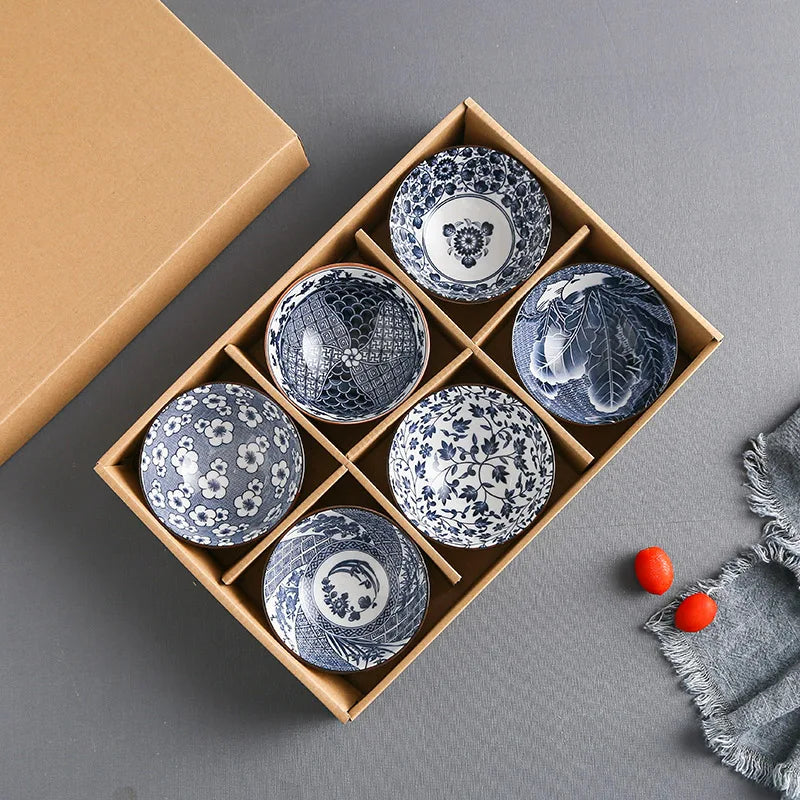 Conjunto de tigela de arroz cerâmica japonesa, utensílios de cozinha, adequado para aperitivos e sobremesas, adequado para forno de microondas, tigela de salada