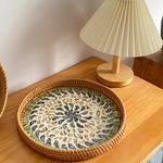 Nordic Natural Shell Bandeja Decorativa, Jóias, Difusor De Perfume, Bandejas De Exposição, Sala De Estar, Sala De Jantar, Armazenamento De Mesa, Casa