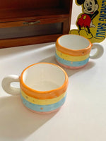 Ahunderjiaz-Cartoon Rainbow Caneca De Cerâmica, Grande Capacidade, Copos Domésticos, Conjunto De Bebidas De Cozinha, Decoração De Casa