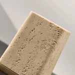 Ahunderjiaz Wabi-Sabi Estilo Natural Amarelo Caverna Pedra Caixa De Armazenamento, Criativo Desktop Pen Titular Ornamentos, Decoração Para Casa