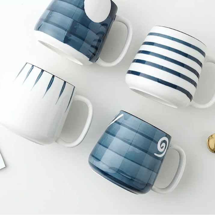 Copo cerâmico com leite matinal com alça, estilo tradicional, suco, café, cerveja, sopa, chá da tarde, escritório, presente para pessoas, 500ml