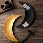 Criativo Golden Moon Prato De Cerâmica Lanche Prato De Sobremesa Em Forma De Talheres Prato De Culinária Hotel Restaurante Utensílios De Cozinha Decoração