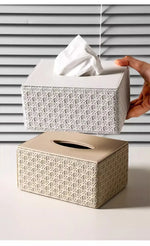 Caixa de tecido simples de luxo leve, sala de estar, mesa de centro, quarto, armazenamento de mesa, enfeites pequenos, decoração de casa