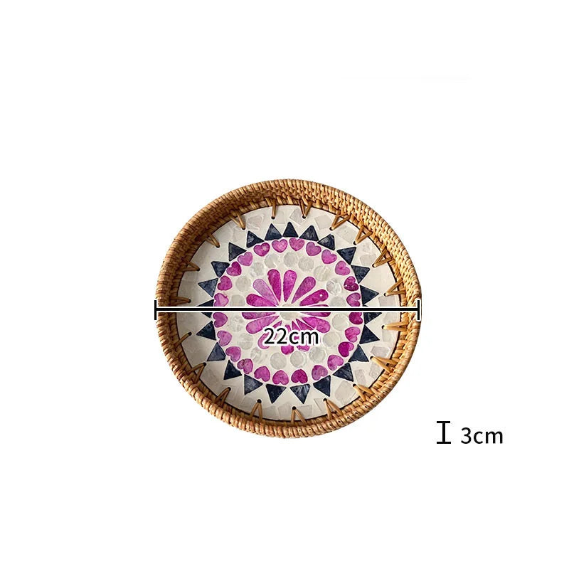 Nordic Natural Shell Bandeja Decorativa, Jóias, Difusor De Perfume, Bandejas De Exposição, Sala De Estar, Sala De Jantar, Armazenamento De Mesa, Casa