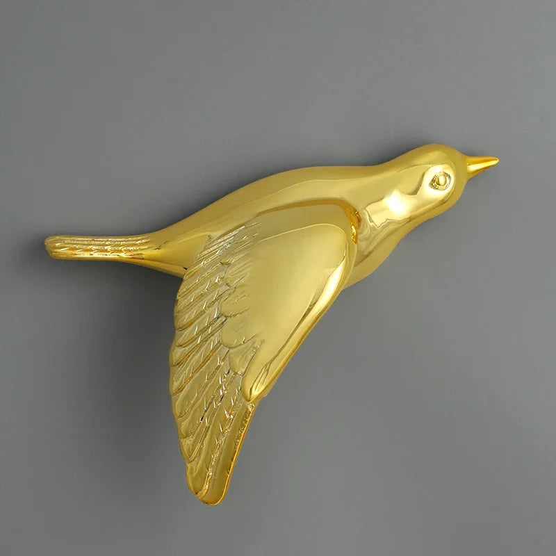 Pássaro decorativo pendente pendurado na parede, decoração moderna simples, sala de estar, entrada, sofá, fundo TV, luxo