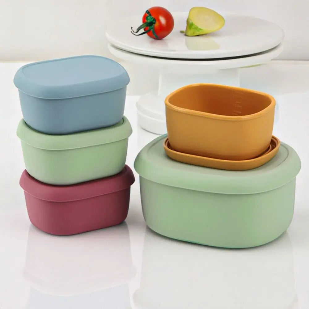 Potes de marmita de silicone atóxico