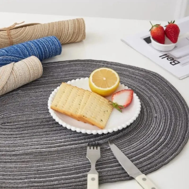 Sousplat Ovais Trançados Laváveis