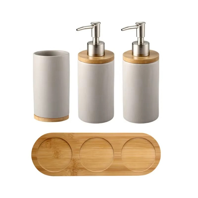 Kit de Banheiro de Higiene Cerâmica