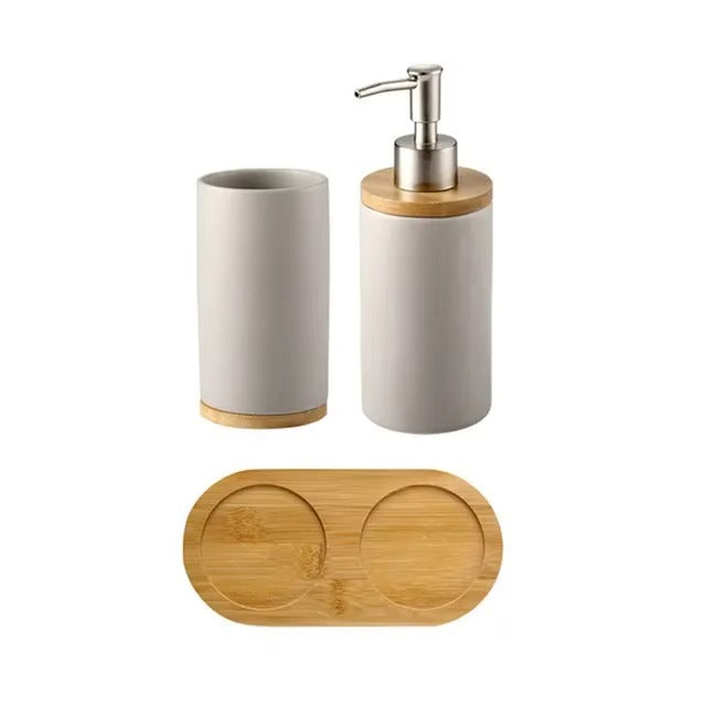 Kit de Banheiro de Higiene Cerâmica