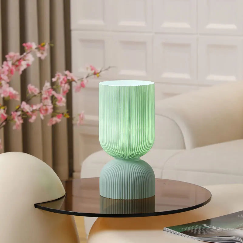 Lâmpada De Mesa De Vaso De Vidro Retro, Regulável, Romântico, Quarto, Cabeceira, Sala De Estar, Atmosfera Luz