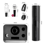 Abridor de Vinho Elétrico Multifuncional, Saca Rolhas, Cortador de Lacre, Abridor de Vinho USB, Saca Rolhas USB, Rolha a Vacuo, Saca Rolha Multifuncional, Derramador de Vinho