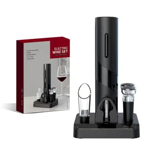 Abridor de Vinho Elétrico Multifuncional, Saca Rolhas, Cortador de Lacre, Abridor de Vinho USB, Saca Rolhas USB, Rolha a Vacuo, Saca Rolha Multifuncional, Derramador de Vinho