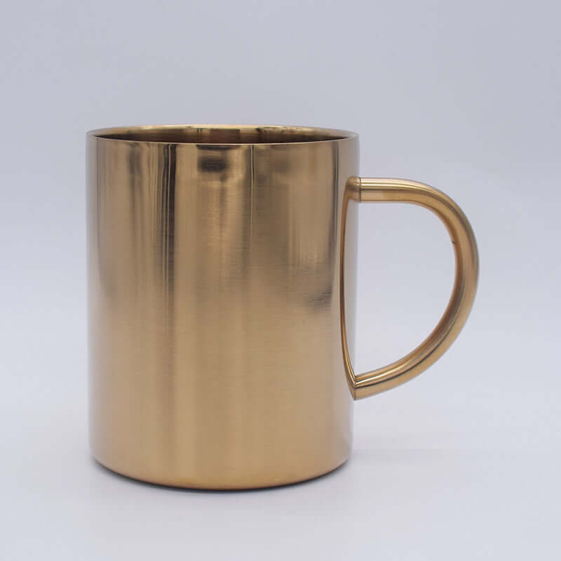 Caneca de Aço Inoxidável Ouro e Prata, Caneca, Caneca de Aço Inoxidável, Caneca Dourada, Caneca Prateada, Caneca Metálica, Caneca Ouro, Caneca Glamour, Caneca Chique, Caneca Rosê, Caneca Ouro Rosa, Caneca Ouro Rosê, Caneca Prata, Caneca Rose Gold, Decoração Rose Gold, Loja Comprinha do Futuro