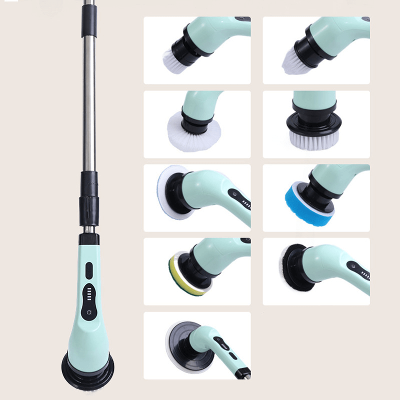 Escova de Limpeza Mop Elétrica com Extensor