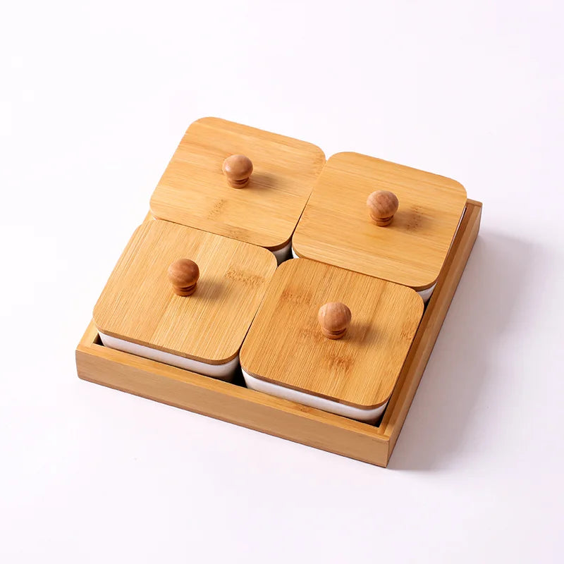 Criativo placa de lanche cerâmica branco dividir frutas secas caixa frutas lanches variedade combinação do agregado familiar molho sobremesa sushi placa