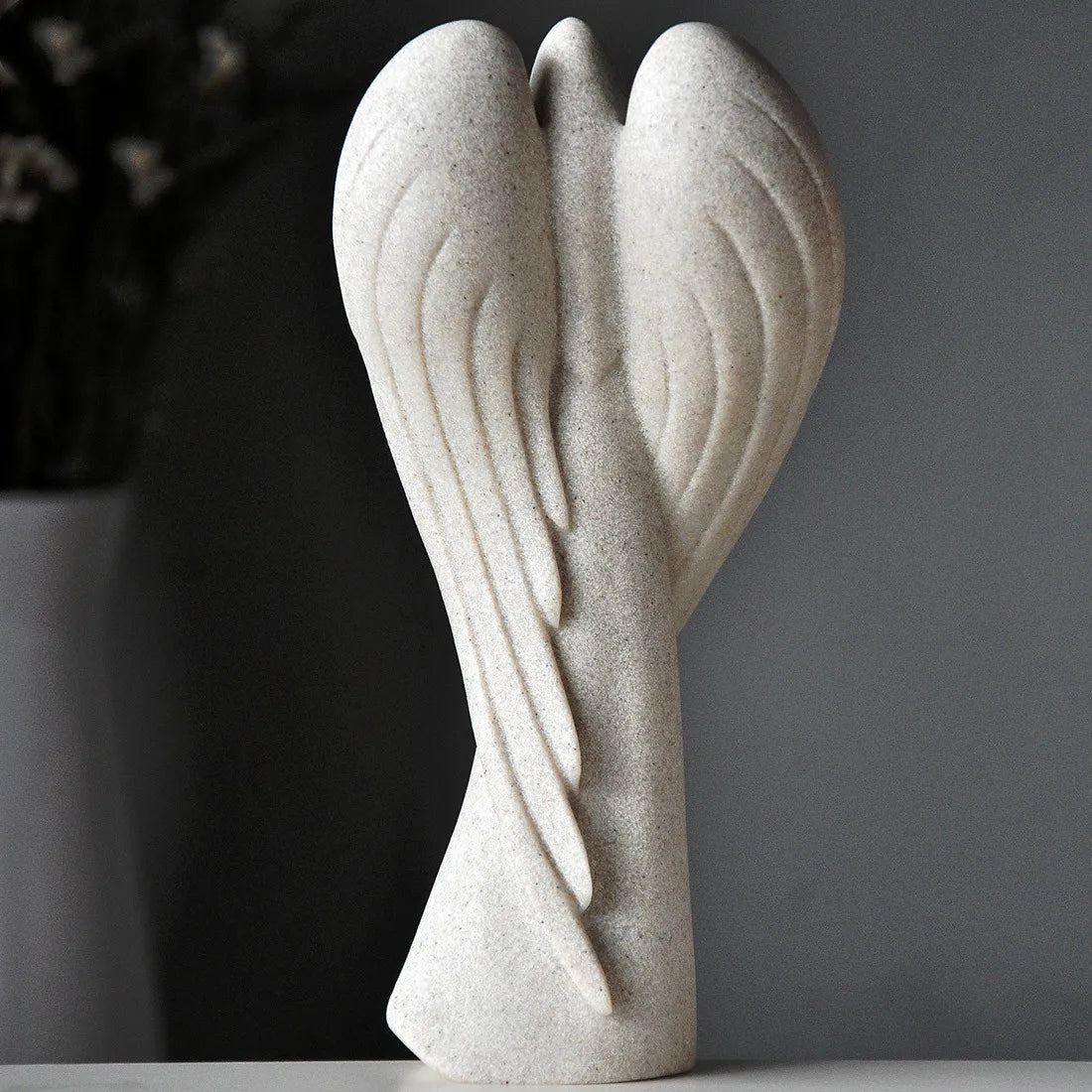 Escultura de Resina Retro Anjo Mãe