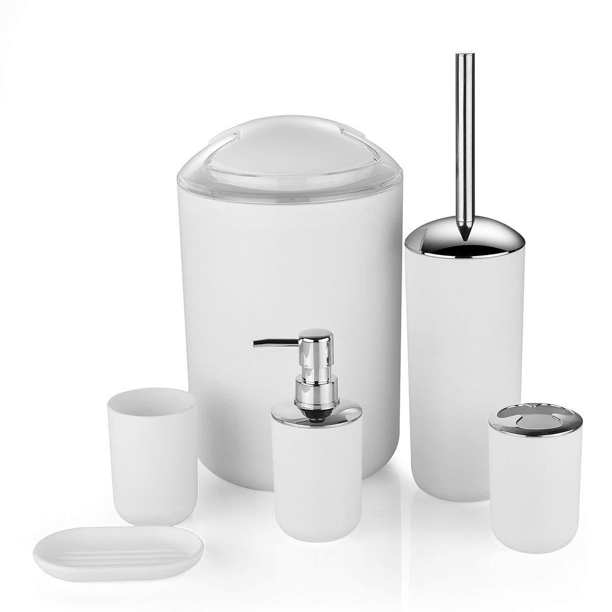 Conjunto de Banheiro e Lavabo, Acessorios Para Banheiro, Decoracao de Lavabo, Organizadores para Banheiro e Lavabo, Banheiro Spa, Kit Banheiro Completo, Banheiro Decorado, Banheiro Chique, Loja Comprinha do Futuro