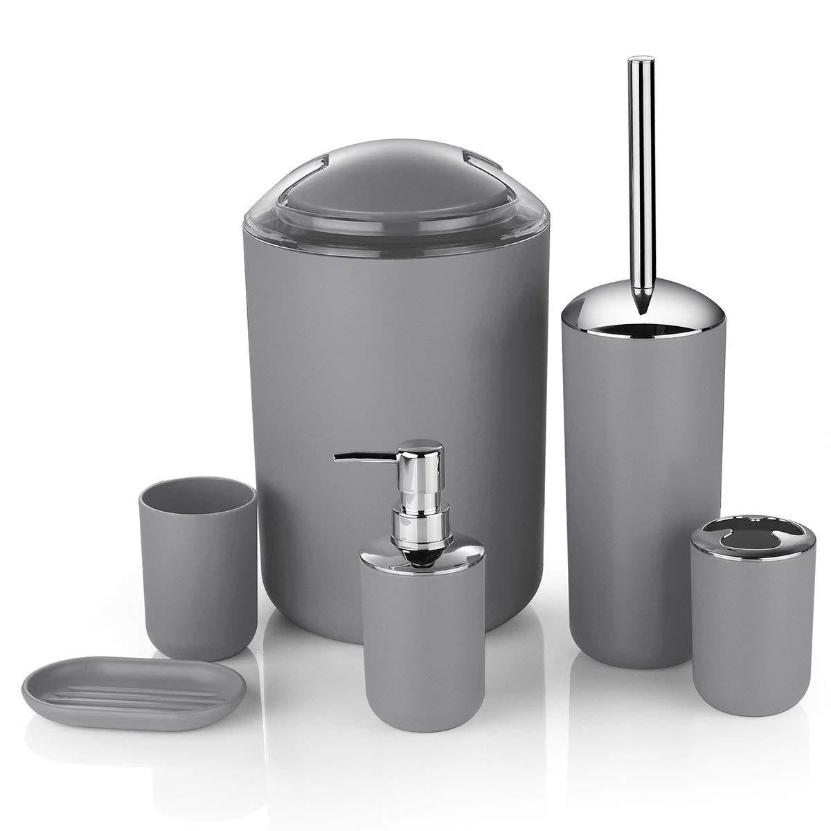 Conjunto de Banheiro e Lavabo, Acessorios Para Banheiro, Decoracao de Lavabo, Organizadores para Banheiro e Lavabo, Banheiro Spa, Kit Banheiro Completo, Banheiro Decorado, Banheiro Chique, Loja Comprinha do Futuro