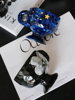 Ahunderjiaz-Retro Azul Cerâmica Caneca De Café, Cozinha Beber Set, Home Drinkware, Drinkware Decoração