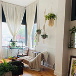 Handmade algodão corda vaso de flores titular cabides de planta de macramé plantador de suspensão interior cabide decorativo