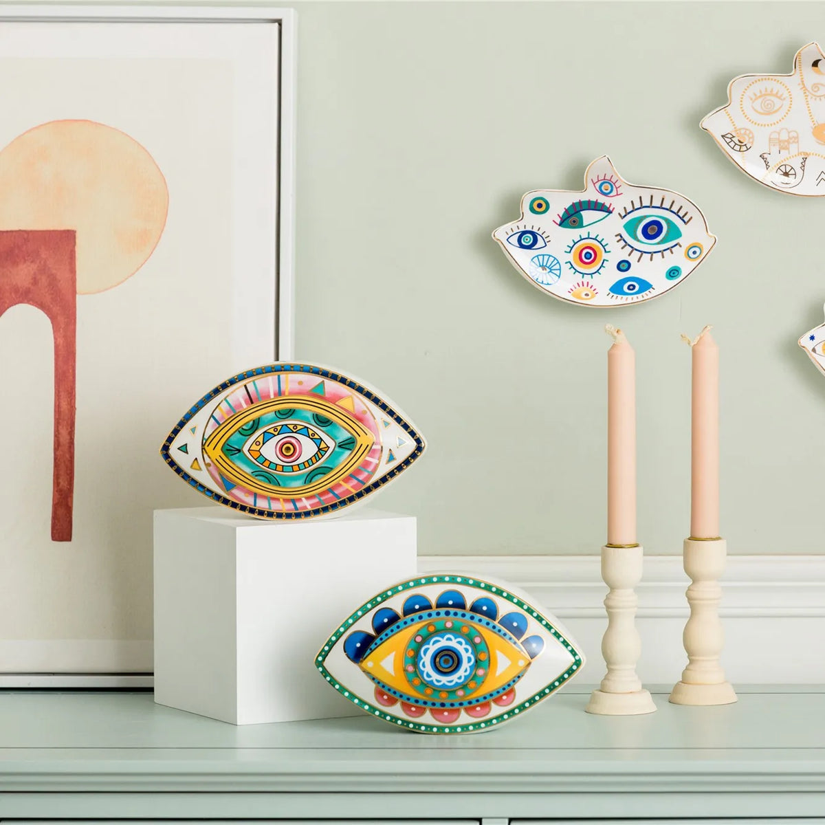 Vilead-boho estatuetas cerâmicas para a decoração home, decoração nórdico nórdico, escultura nórdico nórdico, estilo nórdico