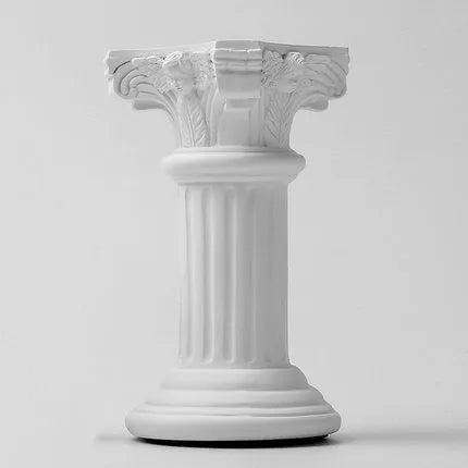 Vela de Pilar Romana Retro Estilo Europeu, Resina Floresta, Armário de Livros, Balanço Do Edifício, Privado Econômico, Decoração do Lar