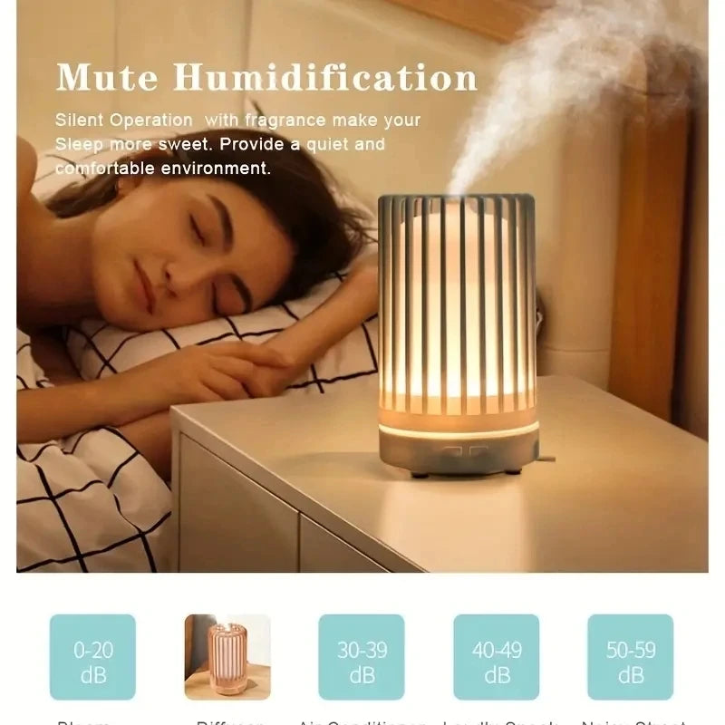 Umidificador De Ar Ultrasônico USB, Difusor De Óleo Essencial, Luzes noturnas coloridas, Máquina De Aromaterapia, Gaiola De Pássaro