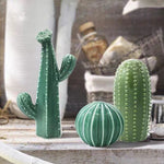 Nordic cerâmica artesanato simulação cactus ornamentos arte decorativa mobiliário doméstico fotografia adereços verde decoração do quarto