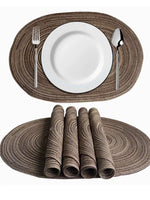 Sousplat Ovais Trançados Laváveis